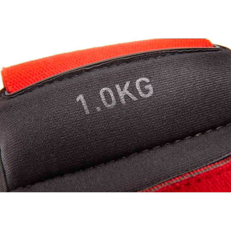Обважнювачі зап'ястя Reebok Flexlock Wrist Weights чорний, червоний Уні 1.0 кг
