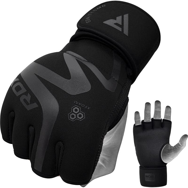 Тренувальні рукавиці RDX GRAPPLING GLOVES NEOPRENE T15 чорний M (GGN-T15MB)
