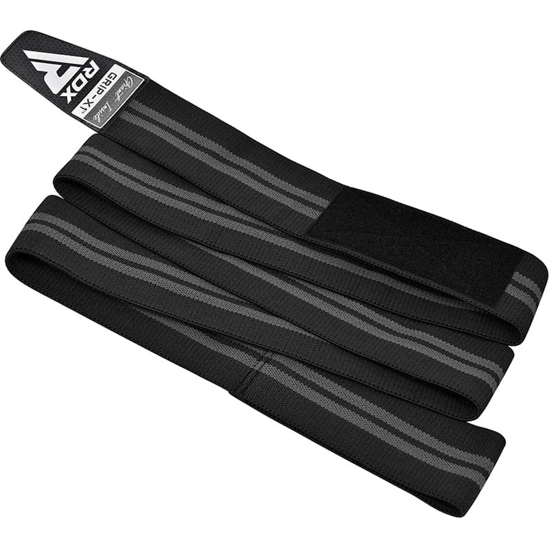 Бандаж для коліна RDX GYM KNEE WRAP R11 чорний, сірий One Size (WAH-KR11BG)
