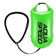 Буй для плавання Aqua Speed Open Water Swim Buoy 61240 салатовий, чорний Уні 17 літрів