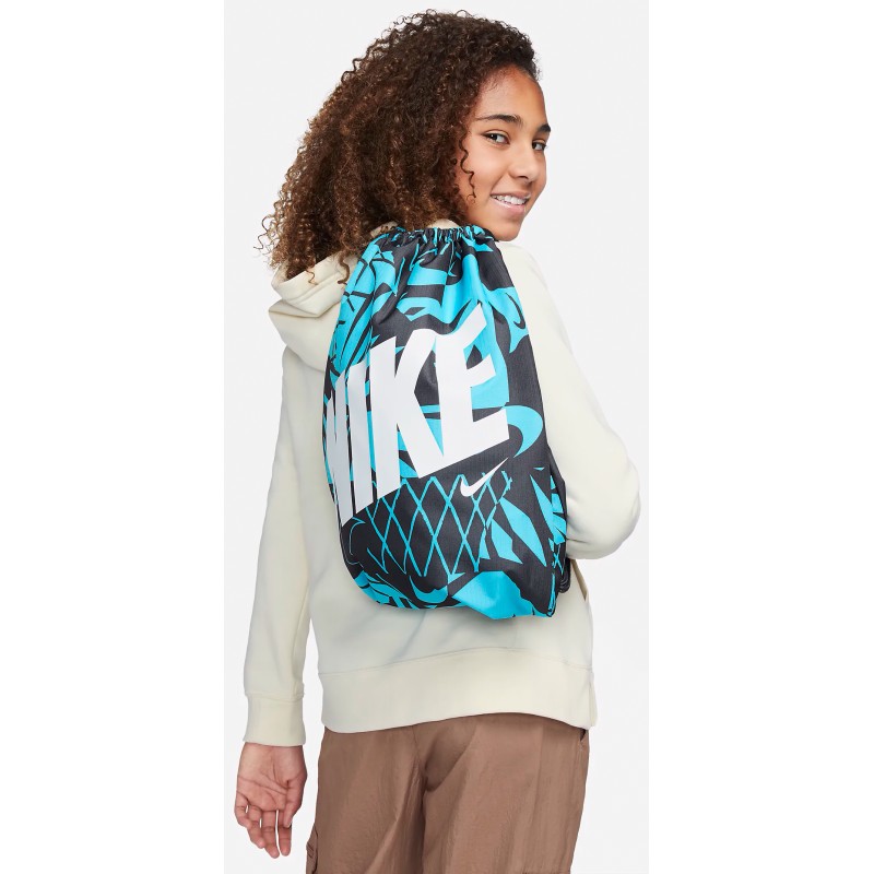 Мішок Nike Y NK DRAWSTRING - CAT AOP 1 чорний. Синій, білий Діт 43 х 36 см