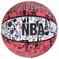 М'яч баскетбольний Spalding NBA Grafitti Rubber Ball 83574Z №7