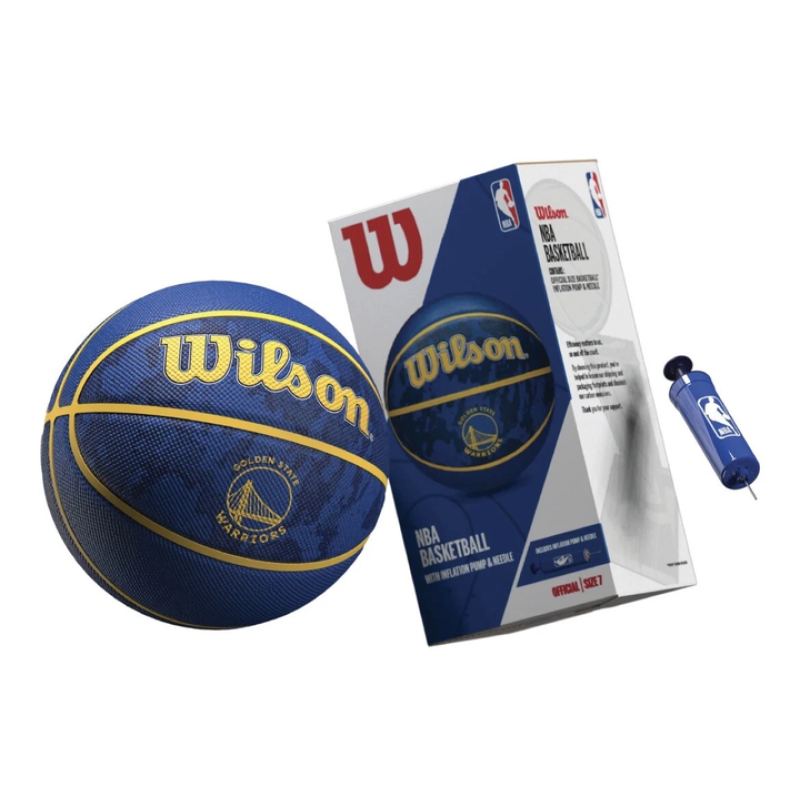 М'яч баскетбольний в подарунковій коробці + насос Wilson NBA TEAM TIEDYE BSKT GS WARRIORS size 7