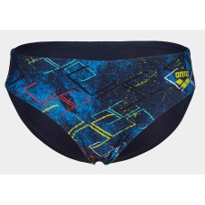 Плавки Arena DALY SWIM BRIEFS темно-синій, синій, бірюзовий, жовтий Діт 128 см