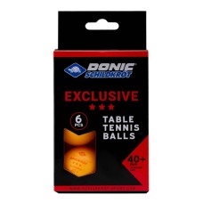 М'ячі для настільного тенісу (6 шт) Donic-Schildkrot 3*-Star Exclusive, помаранчевий