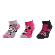 Шкарпетки MINNIE CONTOUR + LUNETTE/MINNIE CONTOUR 3P пурпурний, рожевий, сірий 31-35 арт 83152162-2