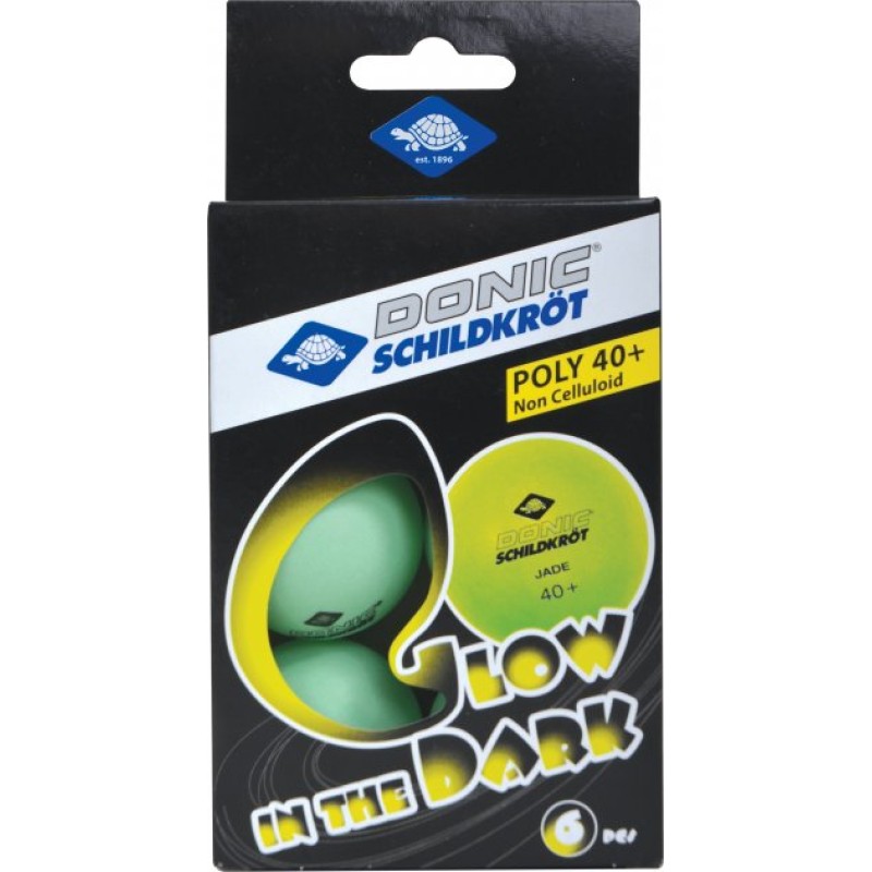 Мячі для настільного тенісу Donic Glow in the dark (6шт) 40+