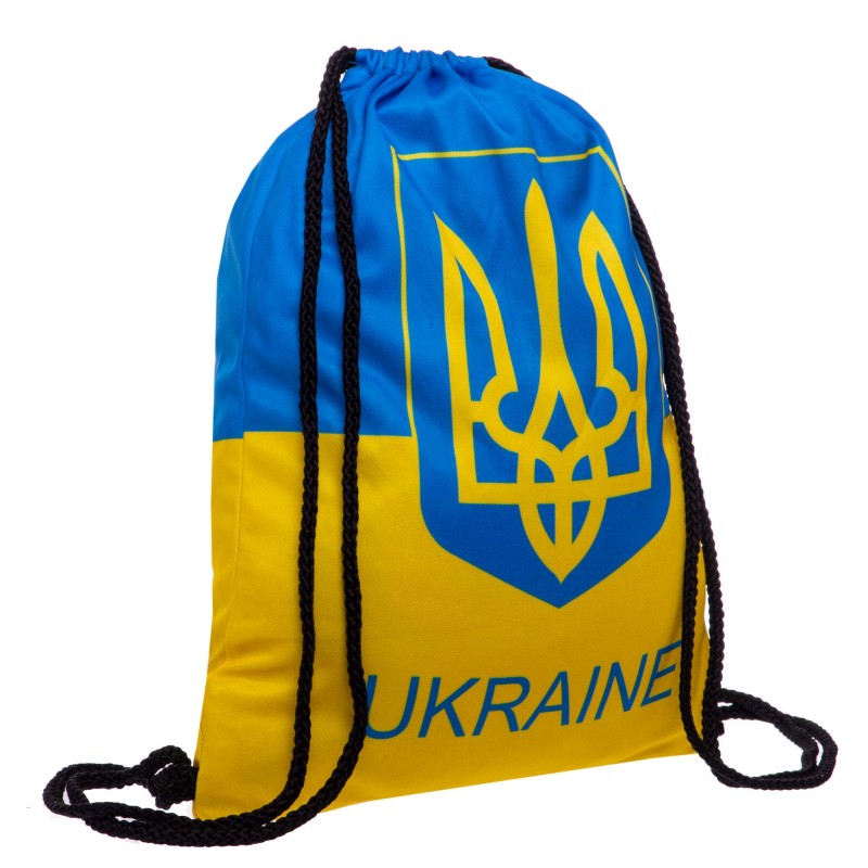 Рюкзак-мішок SP-Sport GA-4433-UKR, синьо-жовта