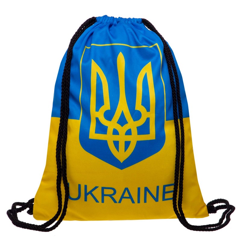 Рюкзак-мішок SP-Sport GA-4433-UKR, синьо-жовта