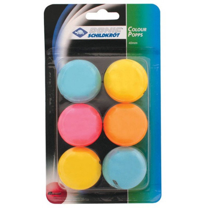М'ячі для настільного тенісу Donic-Schildkrot Color popps