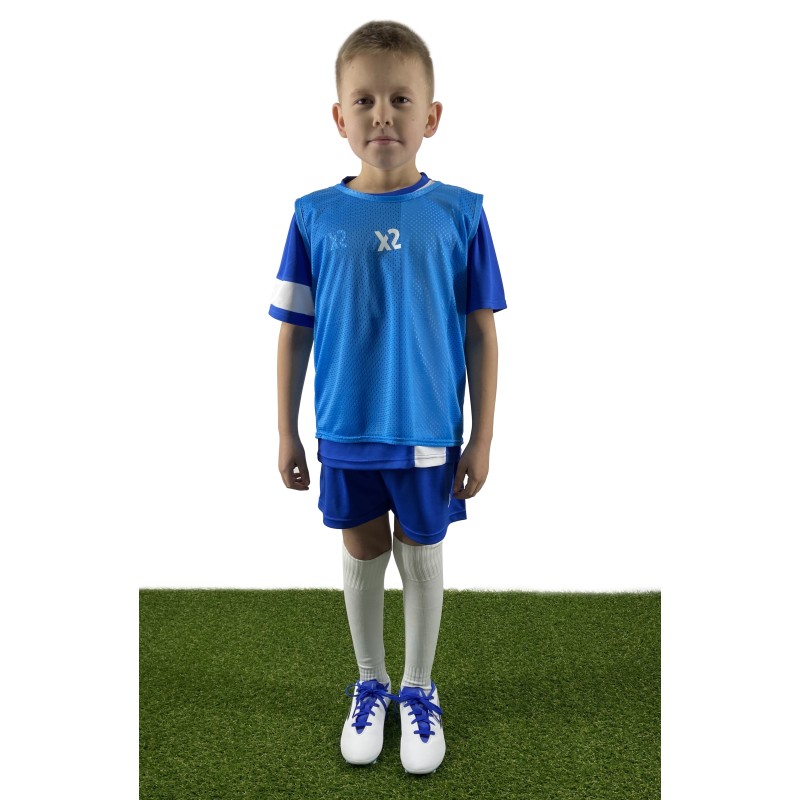 Манишка спортивна X2, синий (junior) X2000B-J (DX2000B-J)