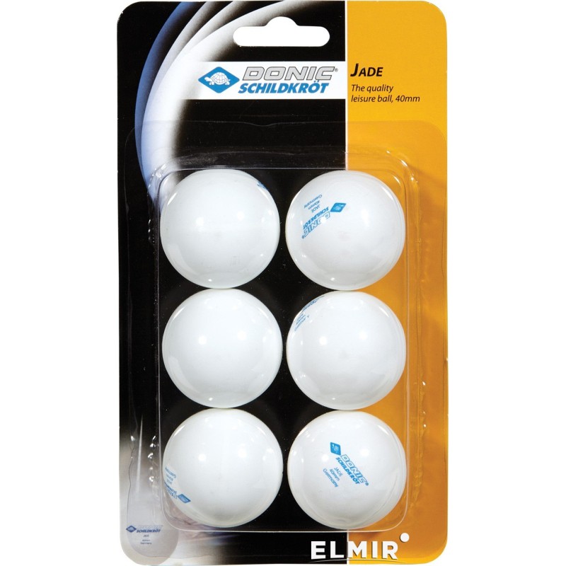 М'ячі для настільного тенісу Donic-Schildkrot Jade ball (blister card) (6)