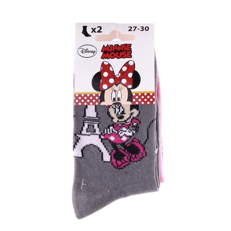Шкарпетки MINNIE SOCKS 2P рожевий, сірий Діт 31-34, арт. 83892347-3