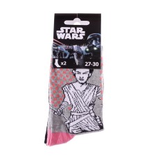 Шкарпетки STAR WARS LEIA/REY 2P чорний, світло-сірий Діт 31-35 арт 83892048-1