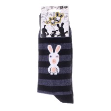 Шкарпетки LAPINS CRETINS LAPIN ET RAYURES чорний Діт 39-42