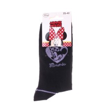 Шкарпетки MINNIE CLAIR TETE DE MINNIE DANS COEUR чорний, фіолетовий Діт 35 - 41