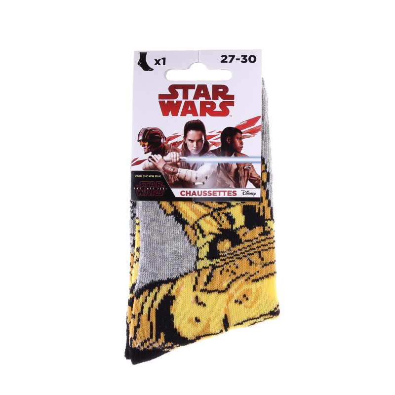 Шкарпетки Star Wars C_3PO світло-сірий Діт 27-30