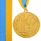 Медаль спортивна зі стрічкою SP-Sport WREATH C-1489-7 ø7см золото