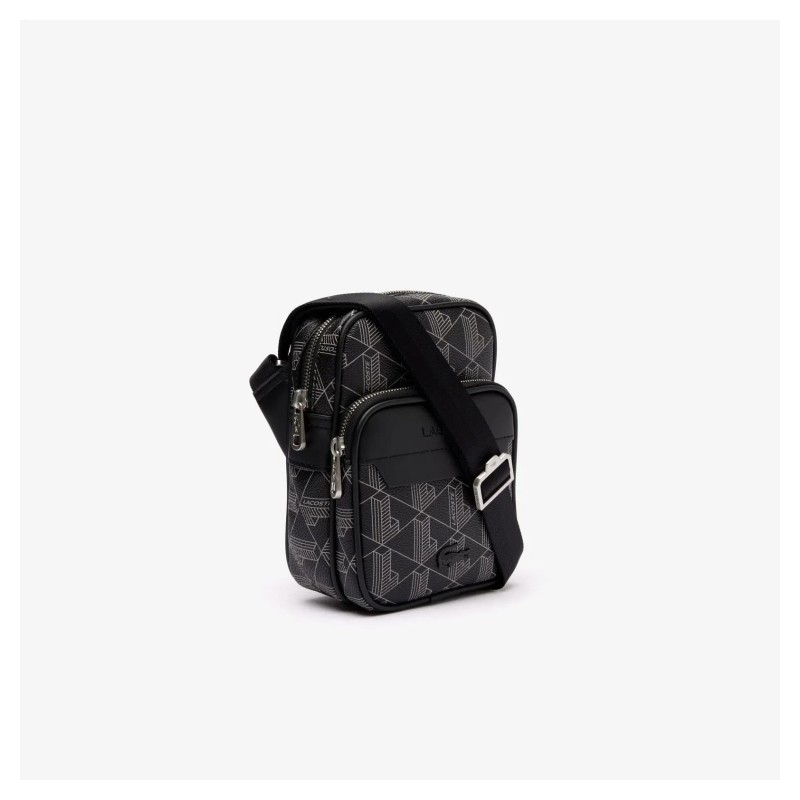 Сумка через плече Lacoste Monogram Grey (NH4409LX-H45)