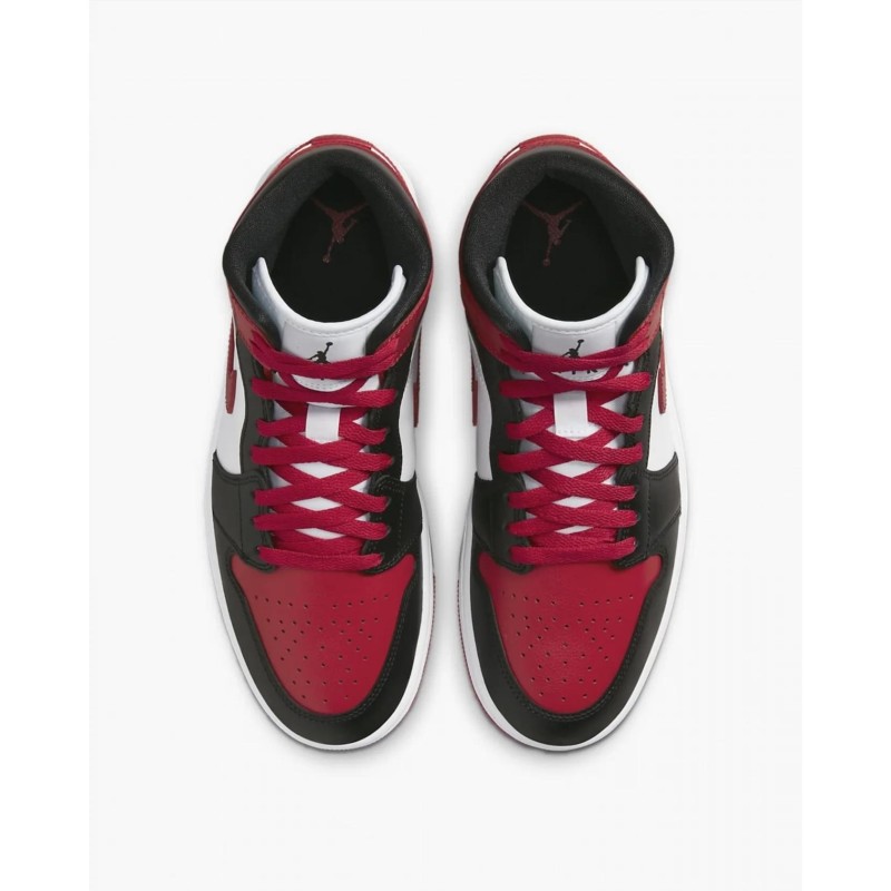 Кросівки жіночі Jordan 1 Mid Bred Toe (BQ6472-079)