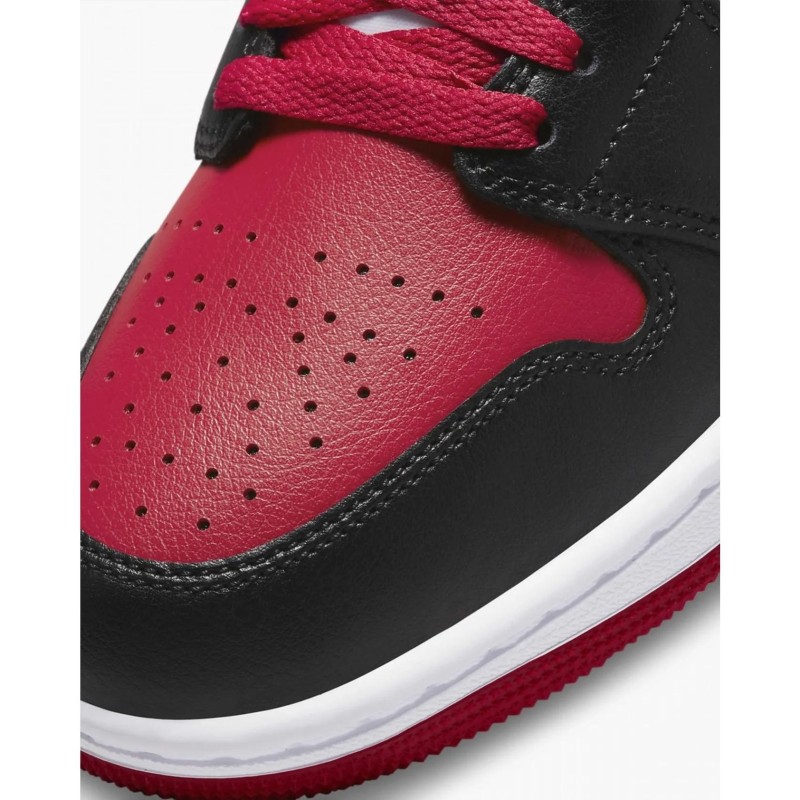 Кросівки жіночі Jordan 1 Mid Bred Toe (BQ6472-079)