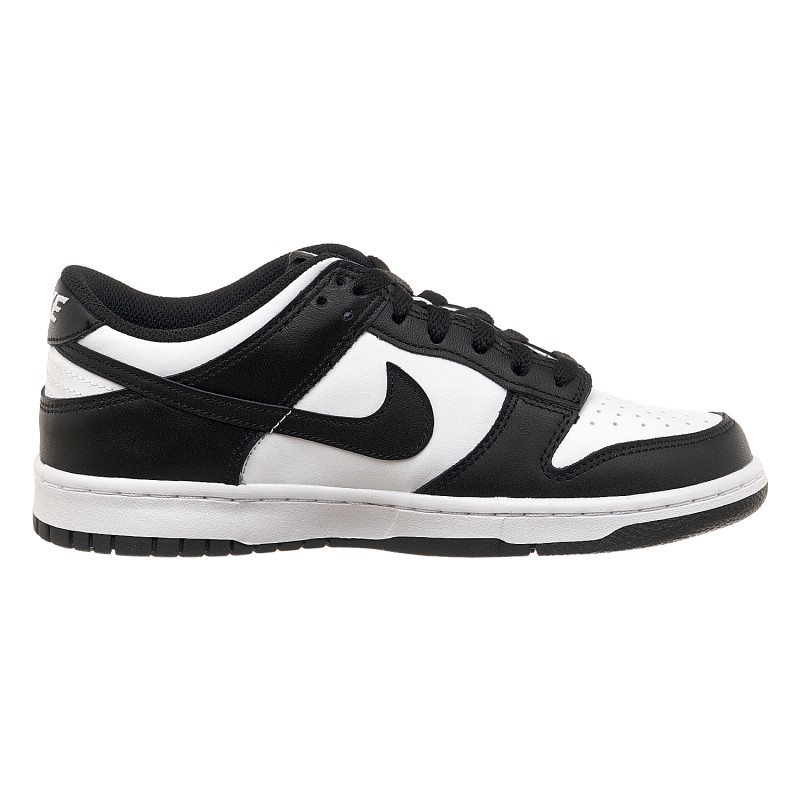Кросівки жіночі Nike Dunk Low Retro White Black (Gs) (CW1590-100)
