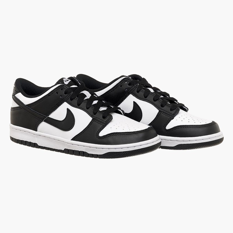 Кросівки жіночі Nike Dunk Low Retro White Black (Gs) (CW1590-100)