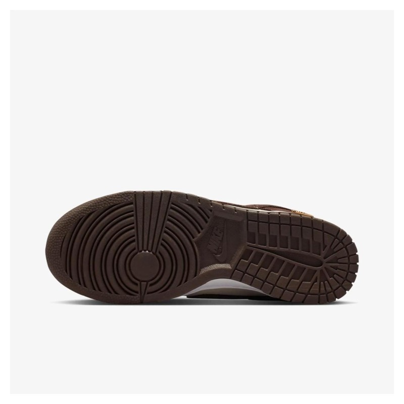 Кросівки жіночі Nike Dunk Low Orewood Mini Swoosh Brown/White (IO4244-102)