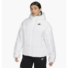 Куртка жіноча Nike Sportswear Classic Puffer Therma-Fit Loose Hooded Jacket (FB7672-100)
