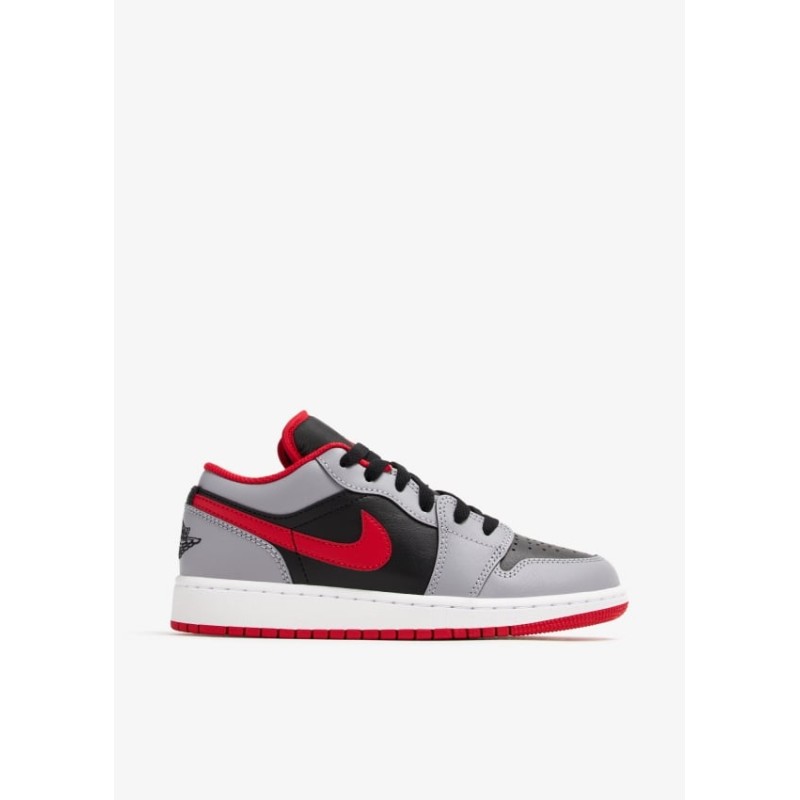 Кросівки жіночі Jordan 1 Low Gs Grey/Black (553560-060)