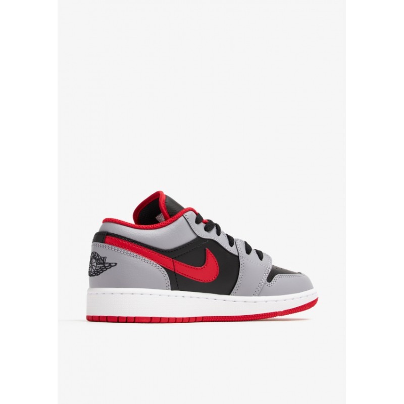 Кросівки жіночі Jordan 1 Low Gs Grey/Black (553560-060)