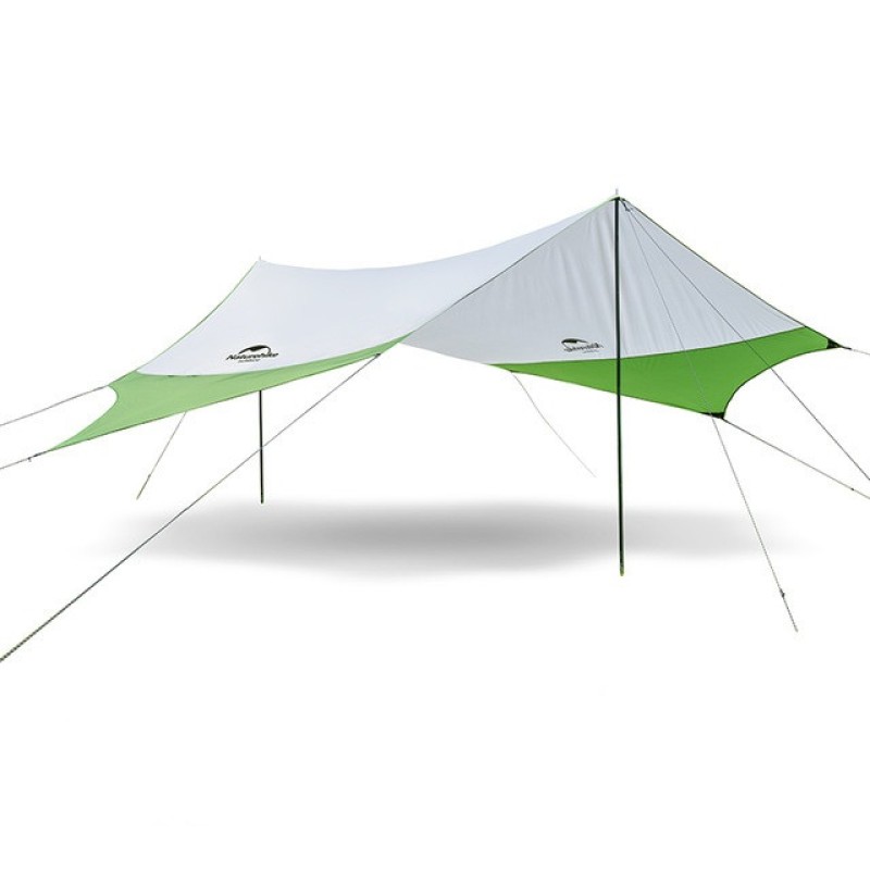 Тент кемпінговий Naturehike NH16T012-S 210T polyester 4.0х3.5 м 1.7кг Green
