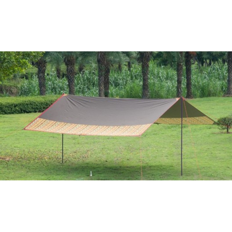 Тент кемпінговий 3F UL GEAR Indian tarp Square 210T polyester 5х4.5 м Indian