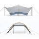 Тент кемпінговий Naturehike Cloud dome shelter 5.5 х4.0 м NH19TM006 Grey