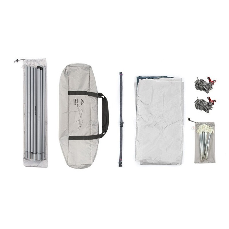 Тент кемпінговий Naturehike NH16T013-S 210T 5.2х4.6м 3.4кг Blue/Grey