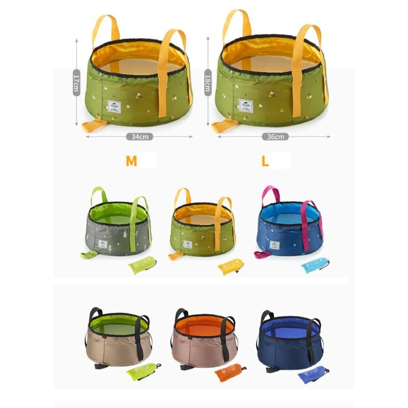 Відро складне Naturehike New Folding Washbasin L 16л NH18L010-P Ggreen
