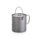 Туристичний титановий казанок Naturehike 1250 мл NH18T303-C Grey