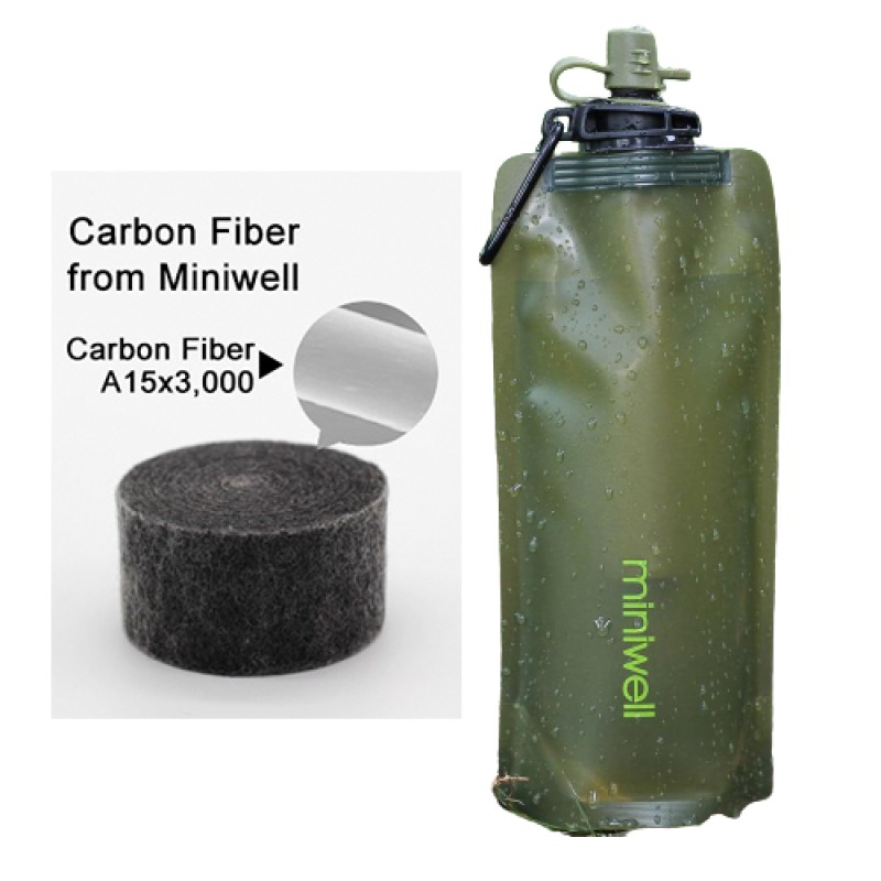 Фільтр для води портативний туристичний Miniwell L620 1000L green