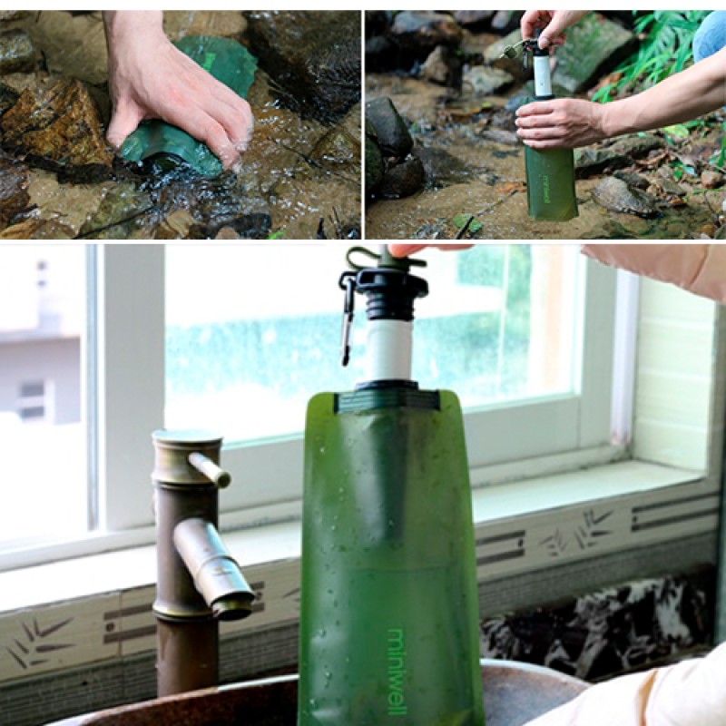 Фільтр для води портативний туристичний Miniwell L620 1000L green