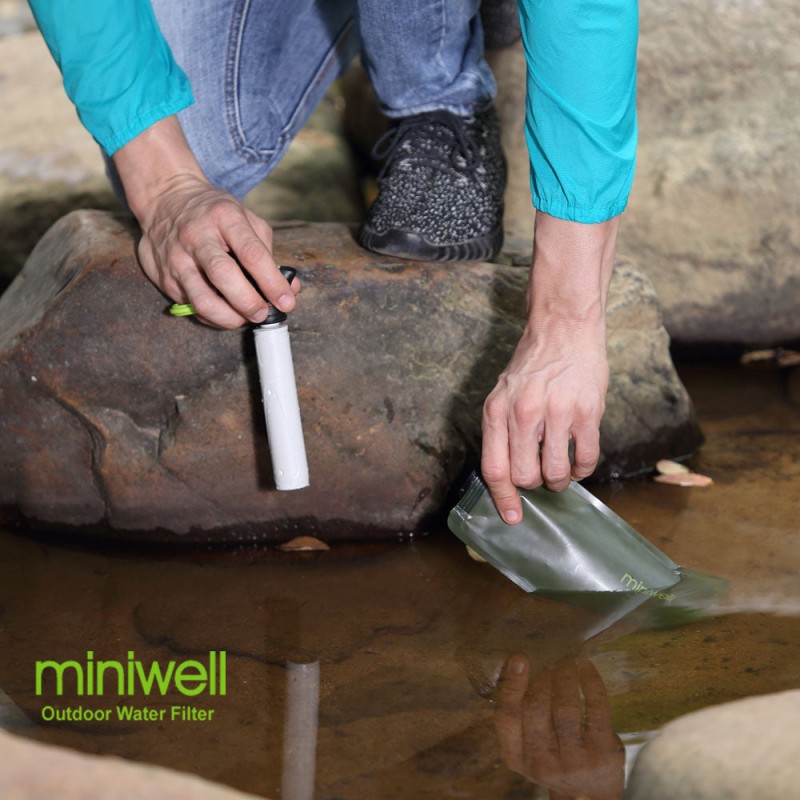 Фільтр для води портативний туристичний Miniwell L620 1000L green