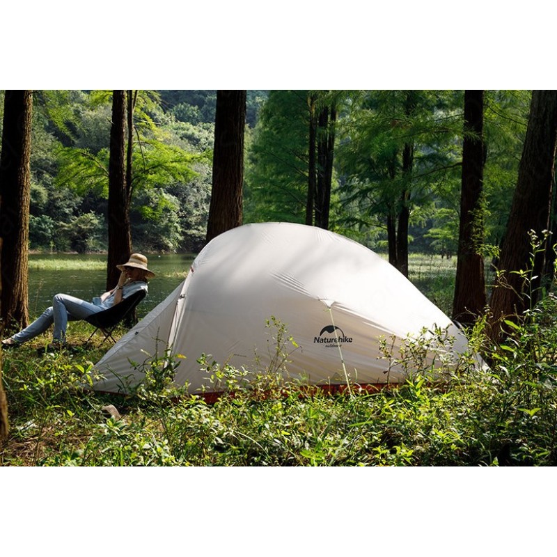 Намет Naturehike Cloud UP II (2-х місний) 210T polyester New version + footprint NH17T001-T Orange