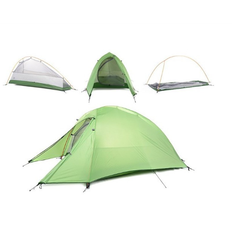 Намет Naturehike Cloud UP I (1-місний) 210T polyester + footprint NH15T001-T Green