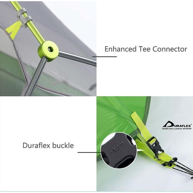 Намет Naturehike Star River II with skirt (2-х місний) 20D silicone New version + footprint NH17T012-T Green