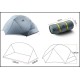 Намет 3F Ul Gear Floating cloud 2 (2-місний) 15D nylon 4 season green