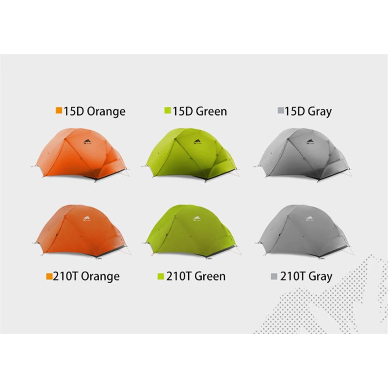 Намет 3F Ul Gear Floating cloud 2 (2-місний) 15D nylon 4 season green