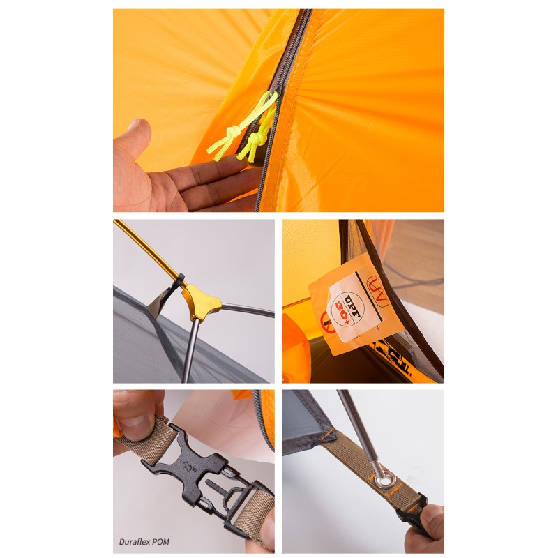 Намет Naturehike Cycling I with skirt (1-місний) 20D silicone + footprint NH18A095-D Orange