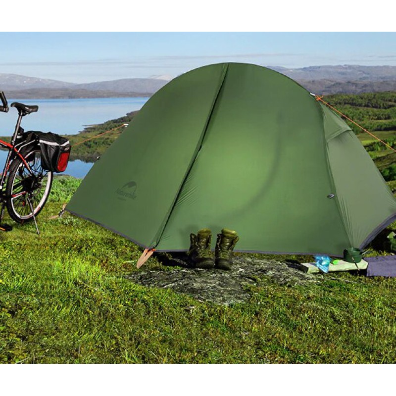 Намет Naturehike Cycling I (1-місний) 20D silicone + footprint NH18A095-D Forest Green