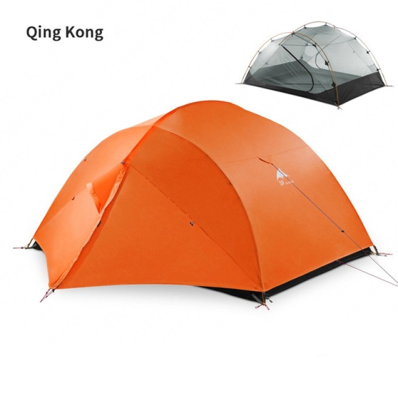 Намет чотиримісний 3F UL GEAR QingKong 4 210T 3 season orange