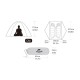 Намет Naturehike Star River II (2-х місний) 20D silicone New version + footprint NH17T012-T Grey