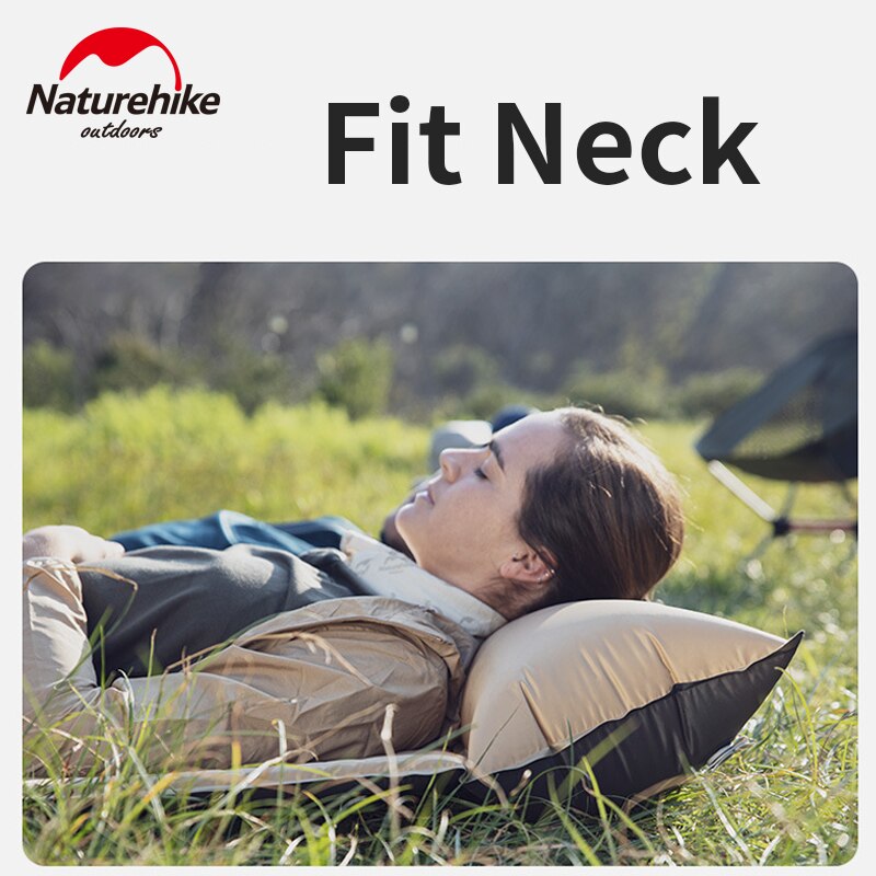Самонадувний кемпінговий килимок Naturehike Mat with Pillow 25 mm NH15Q002-D Natural yellow